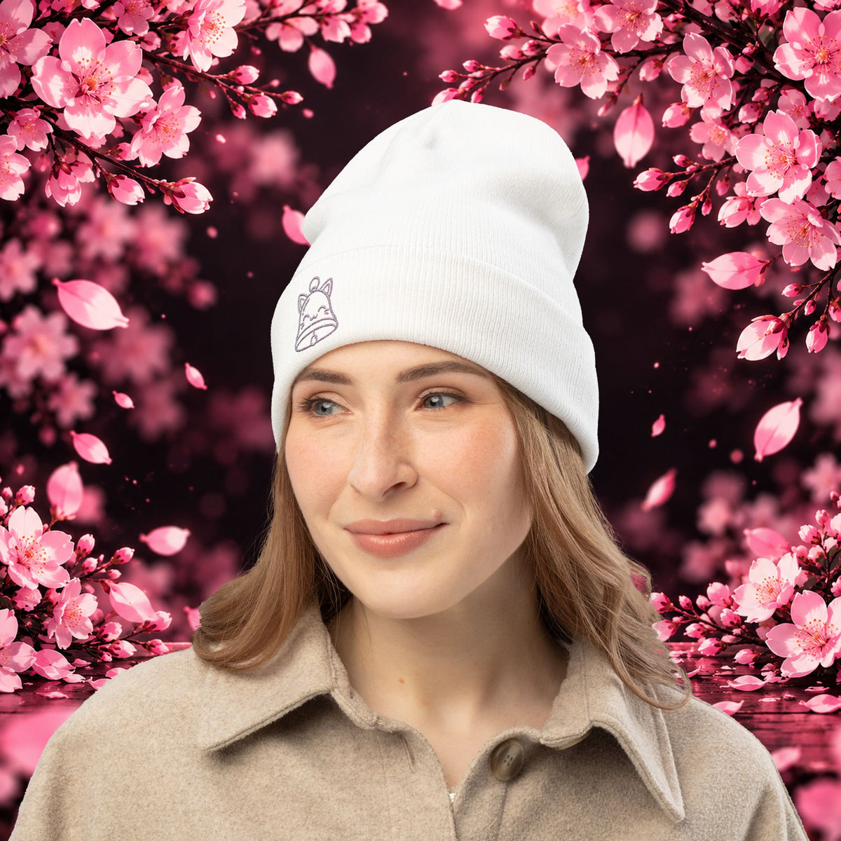 Embroidered UwU Cafe Beanie