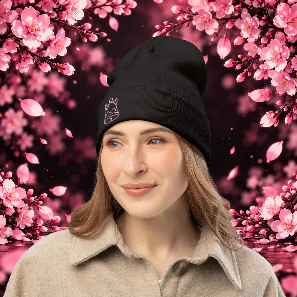 Embroidered UwU Cafe Beanie