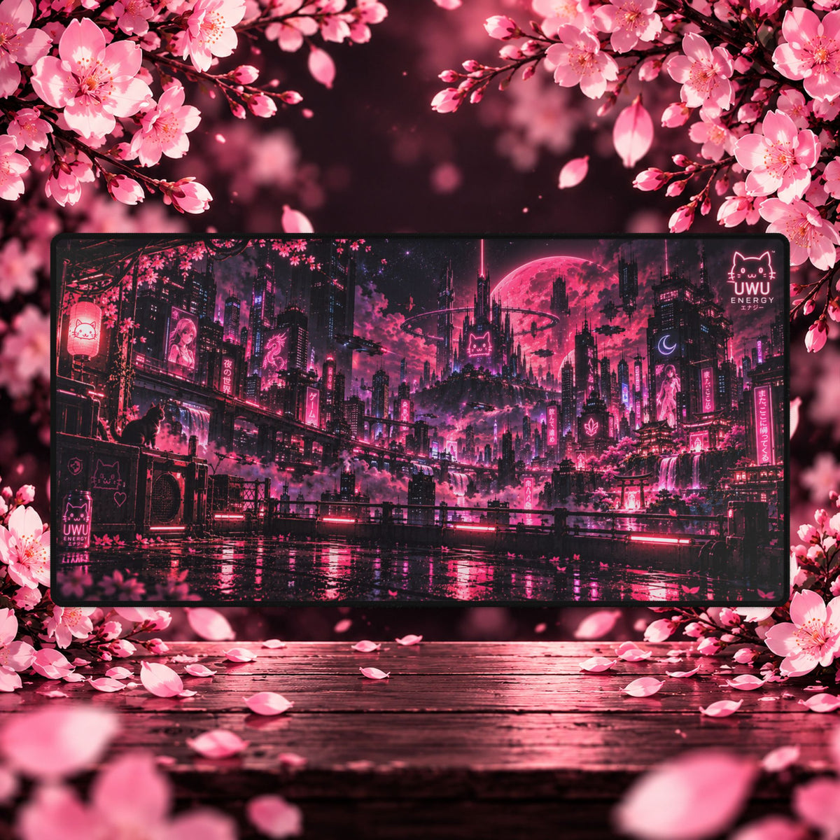 🌃 UwU Energy : Afterglow — Large Gaming Mouse Pad