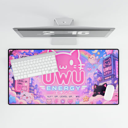 UWU Energy Ultra Kawaii Desk Mat — Large Gaming Mouse Pad
